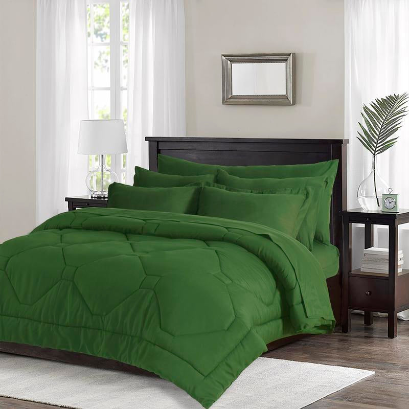 8PCS Modern Comforter Set with Sheets All Season Bed in a Bag