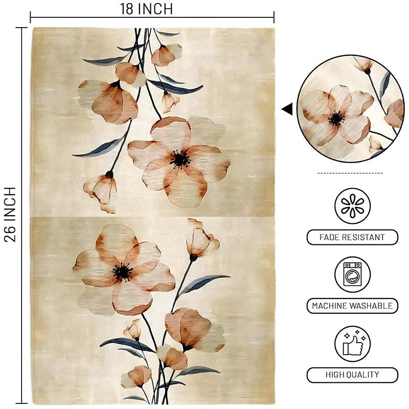 Floral Kitchen Towels Set of 2 Dish Towels Kitchen Hand Towels