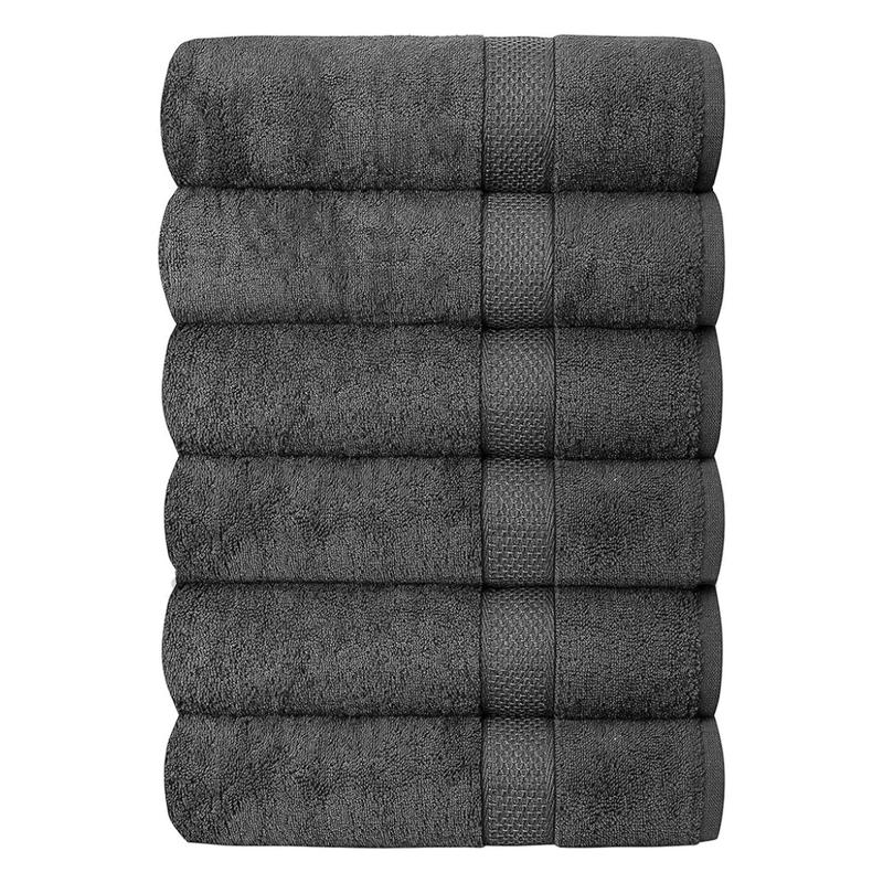 100% Cotton Bath Towels Set of 6-24X48 Inch Ultra Soft Large Bath Towel - Set Pack of 6