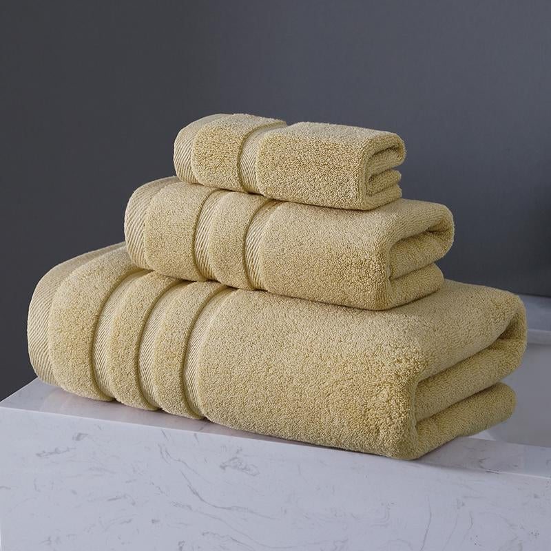 Luxury Towel Set - Bath Towels, Hand Towels, Washcloths, 100% Cotton, Soft & Absorbent Bathroom Towels