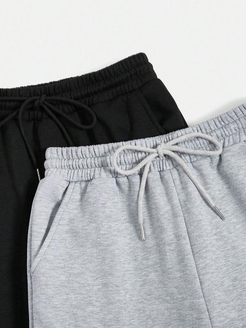Women'S Classic Plain Drawstring Waist Sweatpants with Pockets